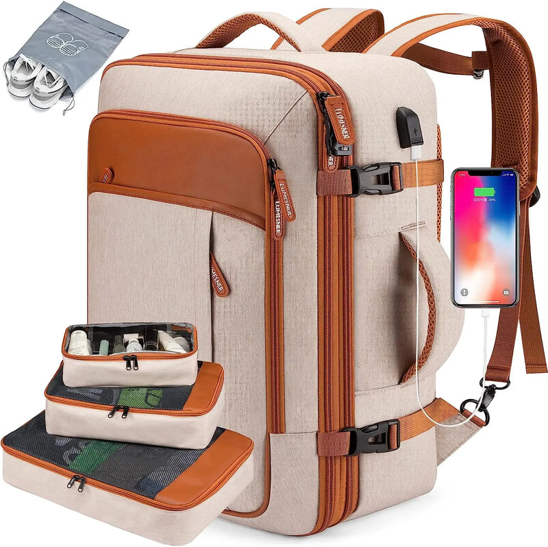 Mochila Feminina de Viagem VersaBag + 3 Necessaires GRÁTIS!